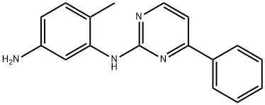 4-METHYL-N3-(4-PHENYLPYRIMIDINE-2-YL)BENZENE-1,3-DIAMINE 구조식 이미지