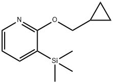 2-CYCLOPROPYLMETHOXY-3-TRIMETHYLSILANYL-PYRIDINE Structure