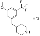 4-(3-METHOXY-5-TRIFLUOROMETHYL-BENZYL)-PIPERIDINE HYDROCHLORIDE Structure