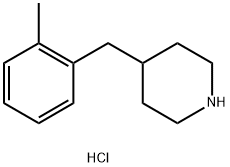 피페리딘,4-[(2-METHYLPHENYL)METHYL]-,HYDROCHLORIDE 구조식 이미지