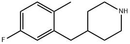 Piperidine, 4-[(5-fluoro-2-methylphenyl)methyl]- (9CI) Structure