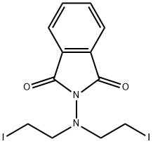 1,1-비스(2-요오도에틸)-2-프탈로일히드라진 구조식 이미지
