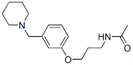 N-[3-[m-(Piperidinomethyl)phenoxy]propyl]acetamide Structure