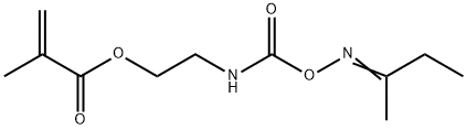 2-프로펜산,2-메틸-,2-(1-메틸프로필리덴)아미노옥시카르보닐아미노에틸에스테르 구조식 이미지