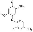 5-Amino-4-((4-aminomethylphenyl)imino)-2-methoxy-2,5-cyclohexadien-1-o ne Structure