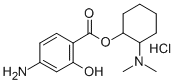 (2-dimethylaminocyclohexyl) 4-amino-2-hydroxy-benzoate hydrochloride Structure