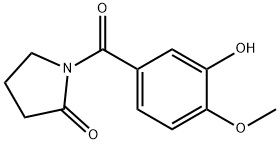 1-(3-Hydroxy-4-methoxybenzoyl)-2-pyrrolidinone Structure
