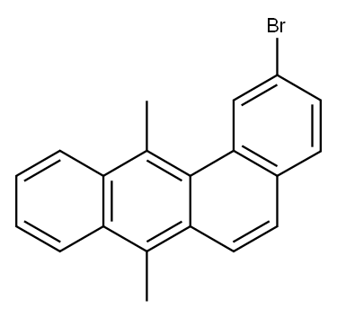 2-bromo-7,12-dimethylbenz(a)anthracene Structure