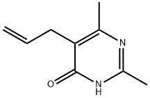 5-ALLYL-2,6-DIMETHYL-4-PYRIMIDINOL Structure