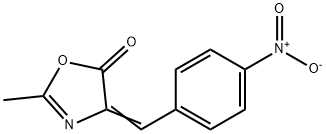5(4H)-Oxazolone, 2-Methyl-4-[(4-nitrophenyl)Methylene]- 구조식 이미지