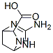 2,4,6-Triazabicyclo[3.2.1]oct-2-ene-7-carboxylicacid,3-amino-,endo-(9CI) Structure