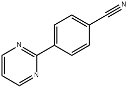 4-피리미딘-2-일벤조니트릴 구조식 이미지