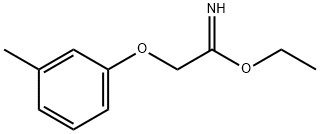 Ethanimidic acid, 2-(3-methylphenoxy)-, ethyl ester (9CI) Structure