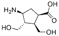 시클로펜탄카르복실산,4-아미노-2,3-비스(히드록시메틸)-,(1R,2S,3S,4S)- 구조식 이미지