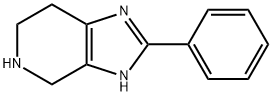 2-페닐-4,5,6,7-테트라히드로-3H-이미다조[4,5-c]피리딘 구조식 이미지