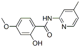 Benzamide, 2-hydroxy-4-methoxy-N-(4-methyl-2-pyridinyl)- (9CI) 구조식 이미지
