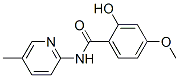 Benzamide, 2-hydroxy-4-methoxy-N-(5-methyl-2-pyridinyl)- (9CI) 구조식 이미지