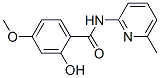 Benzamide, 2-hydroxy-4-methoxy-N-(6-methyl-2-pyridinyl)- (9CI) 구조식 이미지