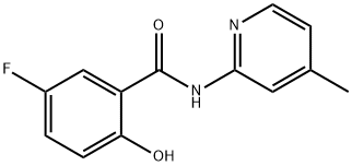 Benzamide, 5-fluoro-2-hydroxy-N-(4-methyl-2-pyridinyl)- (9CI) Structure