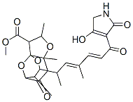 5-[6-(2,5-Dihydro-4-hydroxy-2-oxo-1H-pyrrol-3-yl)-1,3-dimethyl-6-oxo-2,4-hexadienyl]octahydro-2,6,9a-trimethyl-8-oxo-3a,7-epoxy-3aH-furo[3,2-b]oxocin-3-carboxylic acid methyl ester 구조식 이미지