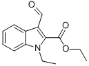1H-인돌-2-카르복실산,1-에틸-3-포르밀-,에틸에스테르 구조식 이미지