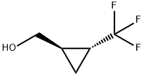 (+/-)-(2-trans-(Trifluoromethyl)cyclopropyl)methanol Structure