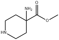 4-Piperidinecarboxylicacid,4-amino-,methylester(9CI) 구조식 이미지