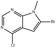 6-BroMo-4-chloro-7-Methyl-7H-pyrrolo[2,3-d]pyriMidine Structure