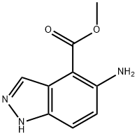 5-AMINO 1H-INDAZOLE-4-CARBOXYLIC ACID METHYL ESTER Structure