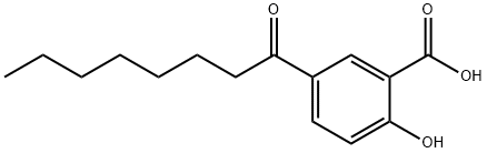 2-Hydroxy-5-octanoylbenzoic acid Structure