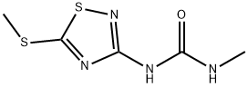 1-METHYL-3-(5-METHYLTHIO-1,2,4-THIADIAZOL-3-YL)UREA Structure