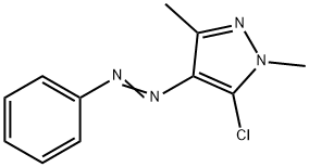 5-CHLORO-1,3-DIMETHYL-4-(2-PHENYLDIAZ-1-ENYL)-1H-PYRAZOLE 구조식 이미지