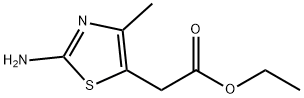 에틸(2-아미노-4-메틸-1,3-티아졸-5-일)아세테이트 구조식 이미지