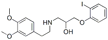 3-(2-iodophenoxy)-1-((3,4-dimethoxyphenylethyl)amino)propan-2-ol 구조식 이미지