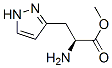 1H-Pyrazole-3-propanoicacid,alpha-amino-,methylester,(S)-(9CI) Structure