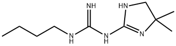 Guanidine, N-butyl-N-(4,5-dihydro-4,4-dimethyl-1H-imidazol-2-yl)- (9CI) Structure