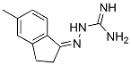 Hydrazinecarboximidamide, 2-(2,3-dihydro-5-methyl-1H-inden-1-ylidene)- (9CI) 구조식 이미지