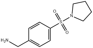 1-[4-(pyrrolidin-1-ylsulfonyl)phenyl]methanamine Structure