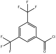 3,5-Bis(trifluoromethyl)benzoyl chloride  구조식 이미지