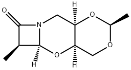 7H-Azeto[2,1-b]-1,3-dioxino[4,5-e][1,3]oxazin-7-one,hexahydro-2,6-dimethyl-,(2S,4aR,5aS,6R,9aR)-(9CI) 구조식 이미지