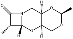 7H-Azeto[2,1-b]-1,3-dioxino[4,5-e][1,3]oxazin-7-one,hexahydro-2,6-dimethyl-,(2S,4aR,5aR,6S,9aR)-(9CI) Structure
