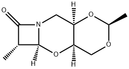 7H-Azeto[2,1-b]-1,3-dioxino[4,5-e][1,3]oxazin-7-one,hexahydro-2,6-dimethyl-,(2S,4aR,5aS,6S,9aR)-(9CI) Structure