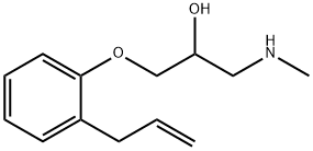 1-(2-ALLYL-PHENOXY)-3-METHYLAMINO-PROPAN-2-OL 구조식 이미지