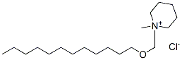 1-((Dodecyloxy)methyl)-1-methylpiperidinium chloride Structure