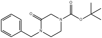 4-BENZYL-3-OXOPIPERAZINE-1-CARBOXYLIC ACID TERT-BUTYL ESTER Structure