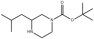 1-BOC-3-ISOBUTYLPIPERAZINE Structure