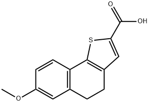 7-메톡시-4,5-디히드로나프토[1,2-B]티오펜-2-카르복실산 구조식 이미지