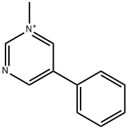 Pyrimidinium, 1-methyl-5-phenyl- (9CI) Structure