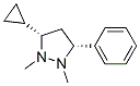 Pyrazolidine, 3-cyclopropyl-1,2-dimethyl-5-phenyl-, cis- (9CI) Structure