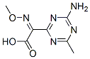 1,3,5-Triazine-2-aceticacid,4-amino-alpha-(methoxyimino)-6-methyl-,(Z)-(9CI) Structure